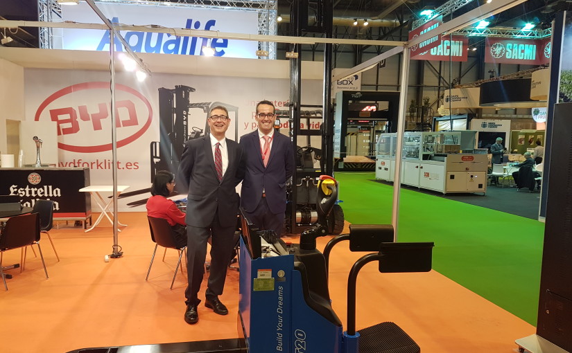 Europea De Carretillas En Fruit Attraction 2017 Con BYD Forklift